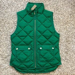 J.Crew Excursion Quilted Vest Petite Small